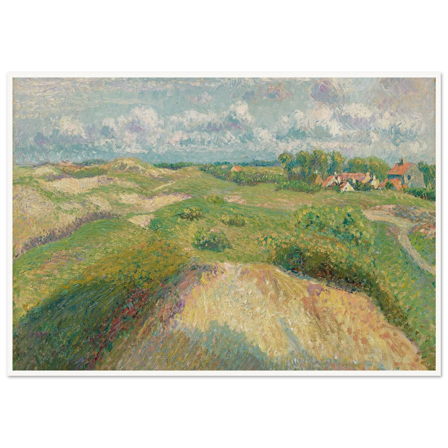 Les dunes à Knokke, effet de soleil (1894-1902) Art Print | Camille Pissarro-Quipham Collections