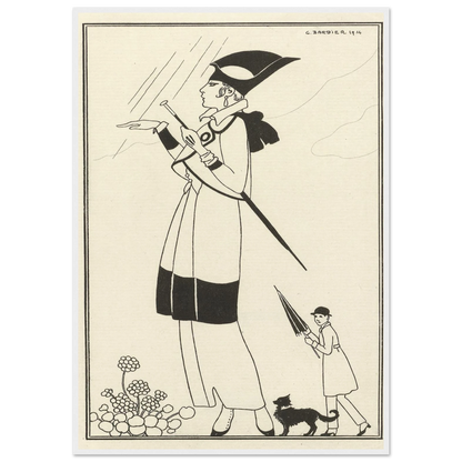 Tailleur de ratin (1914) Art Print | George Barbier-Quipham Collections