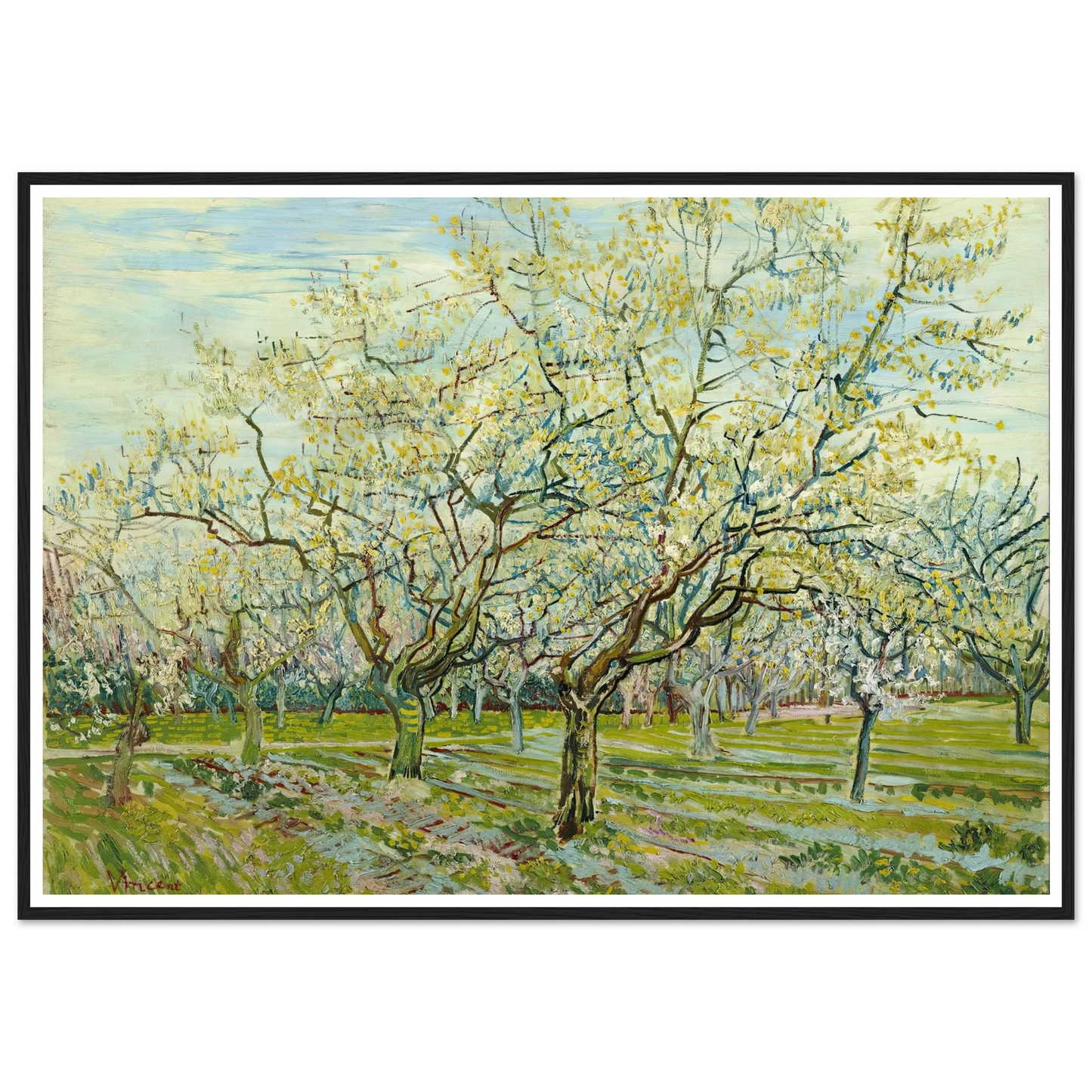 The white orchard (1888) Art Print | Vincent van Gogh-Quipham Collections