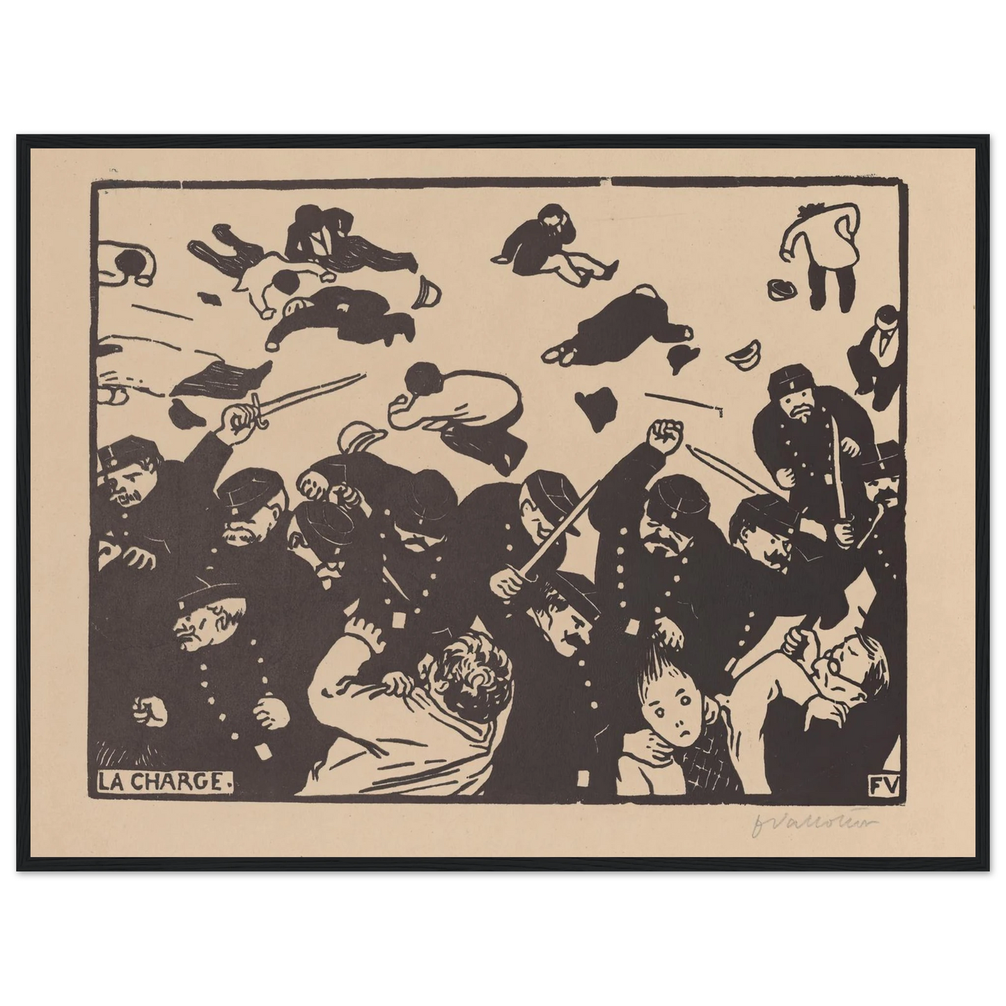 La charge (1893) Art Print | Felix Vallotton-Quipham Collections