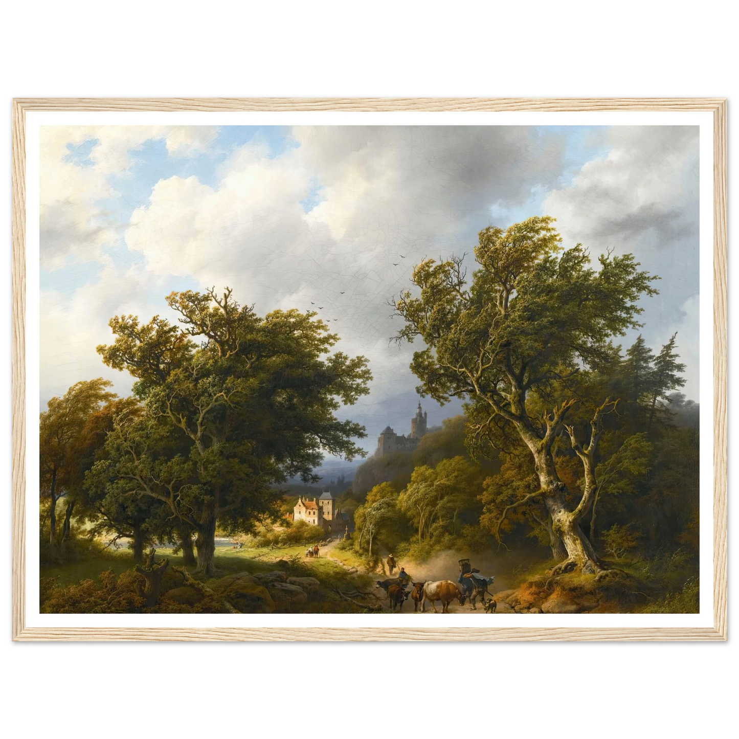 The gust of wind (1855) Art Print | Barend Cornelis Koekkoek-Quipham Collections