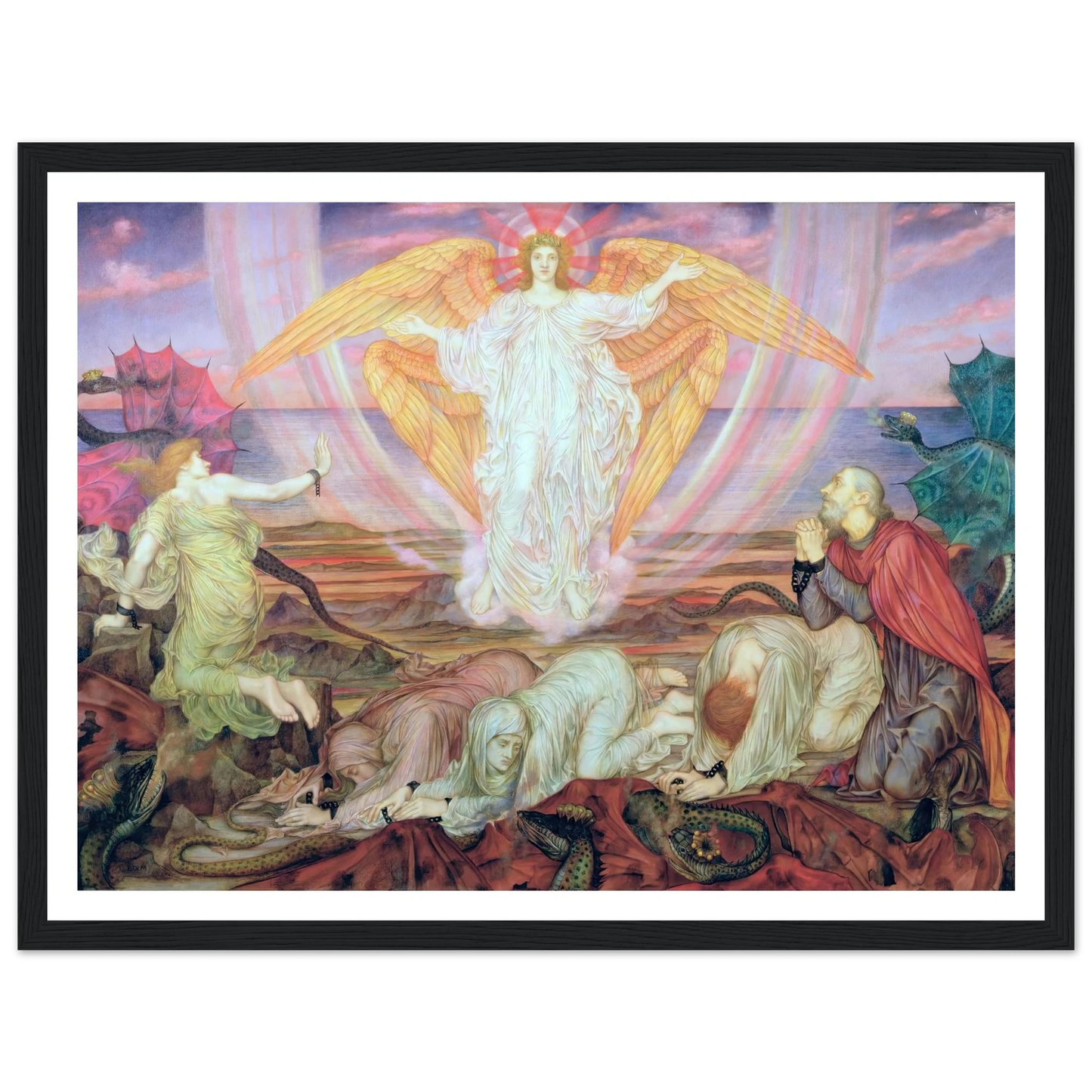 Death of the Dragon (circa 1914) Art Print | Evelyn de Morgan-Quipham Collections