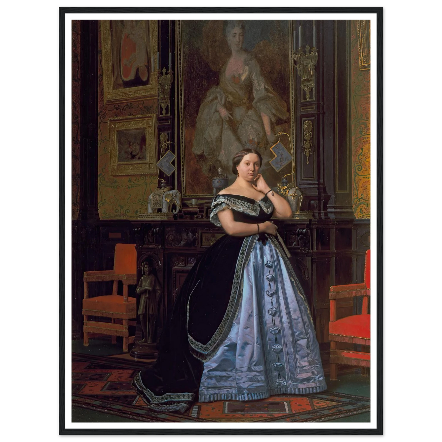 Portrait of Charlotte de Rothschild (1866) Art Print | Jean Leon Gerome-Quipham Collections