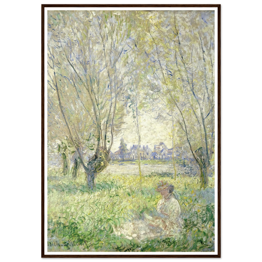 Woman Seated under the Willows (1880) Art Print | Claude Monet-Quipham Collections