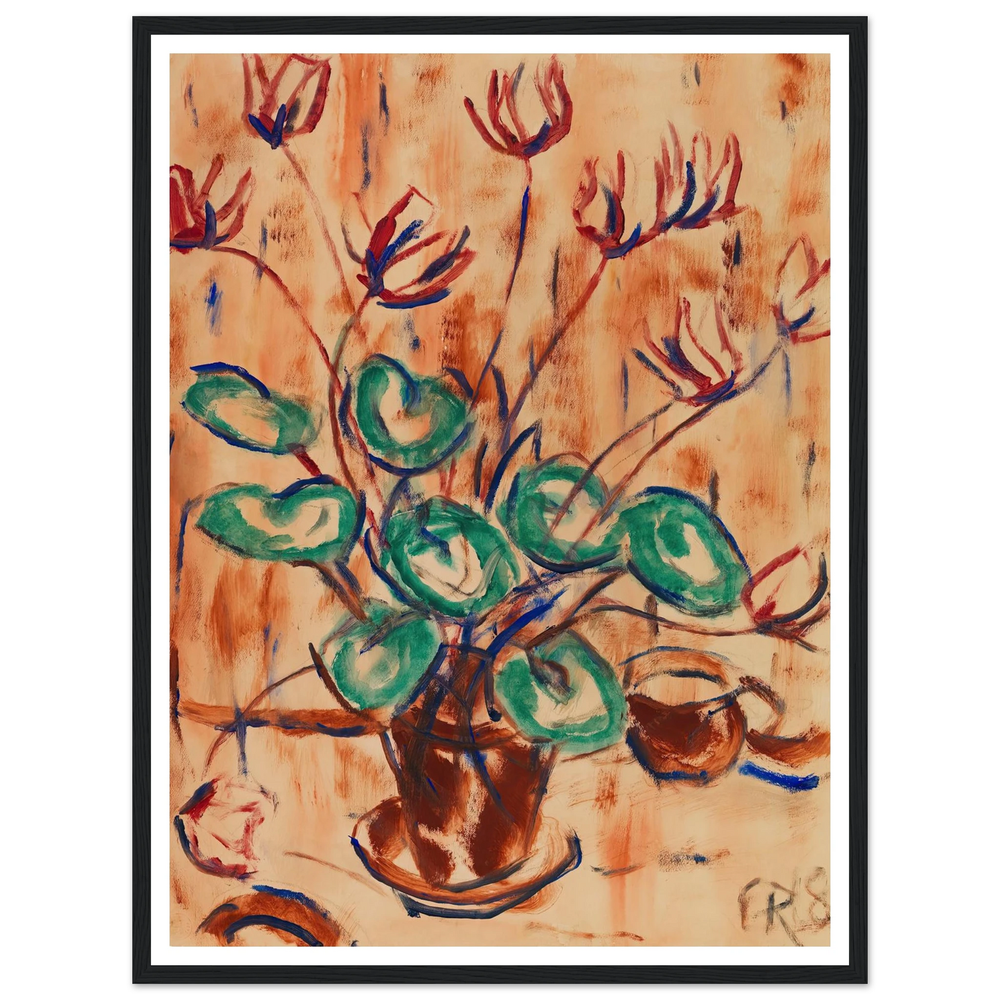 Alpenveilchen (1918) Art Print | Christian Rohlfs-Quipham Collections
