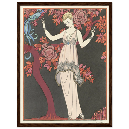 L’Arbre de science _Robe du soir de Doeuillet (1914) Art Print | George Barbier-Quipham Collections