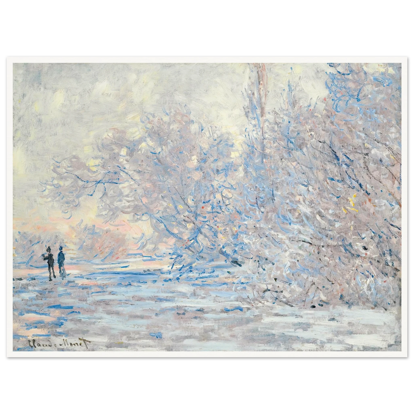 Le Givre À Giverny (1885) Art Print | Claude Monet-Quipham Collections