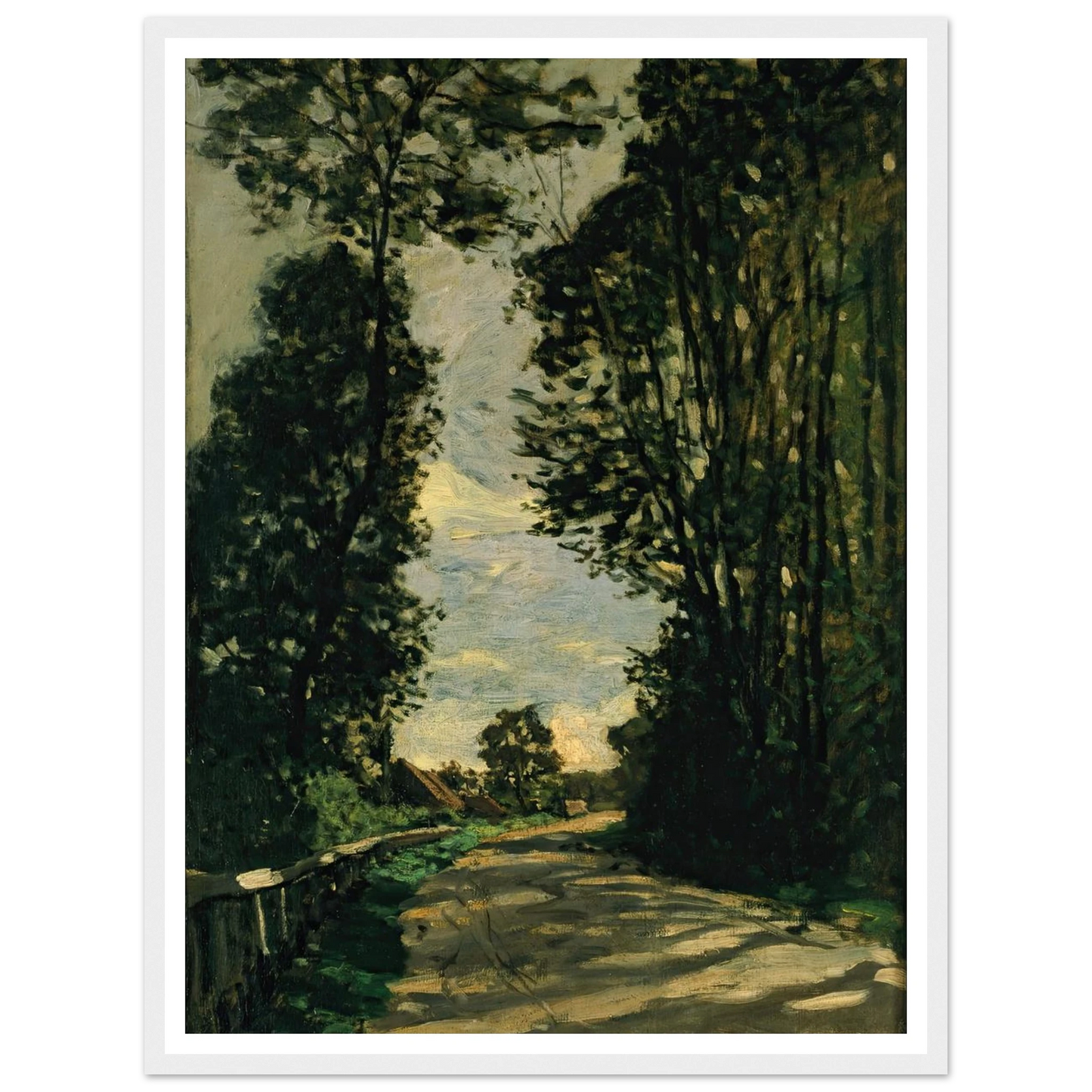 Walk (Road of the Farm Saint-Siméon) (1864) Art Print | Claude Monet-Quipham Collections