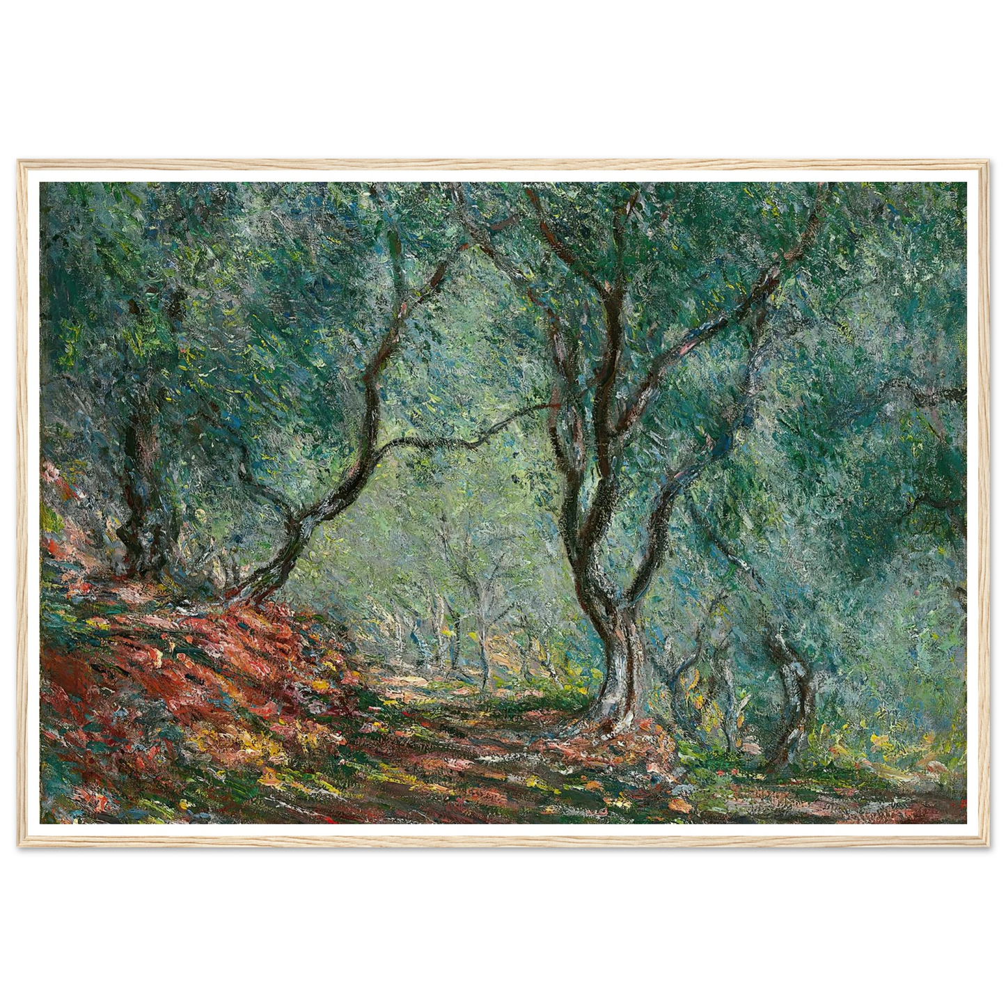 Bois d’oliviers au jardin Moreno (1884) Art Print | Claude Monet-Quipham Collections