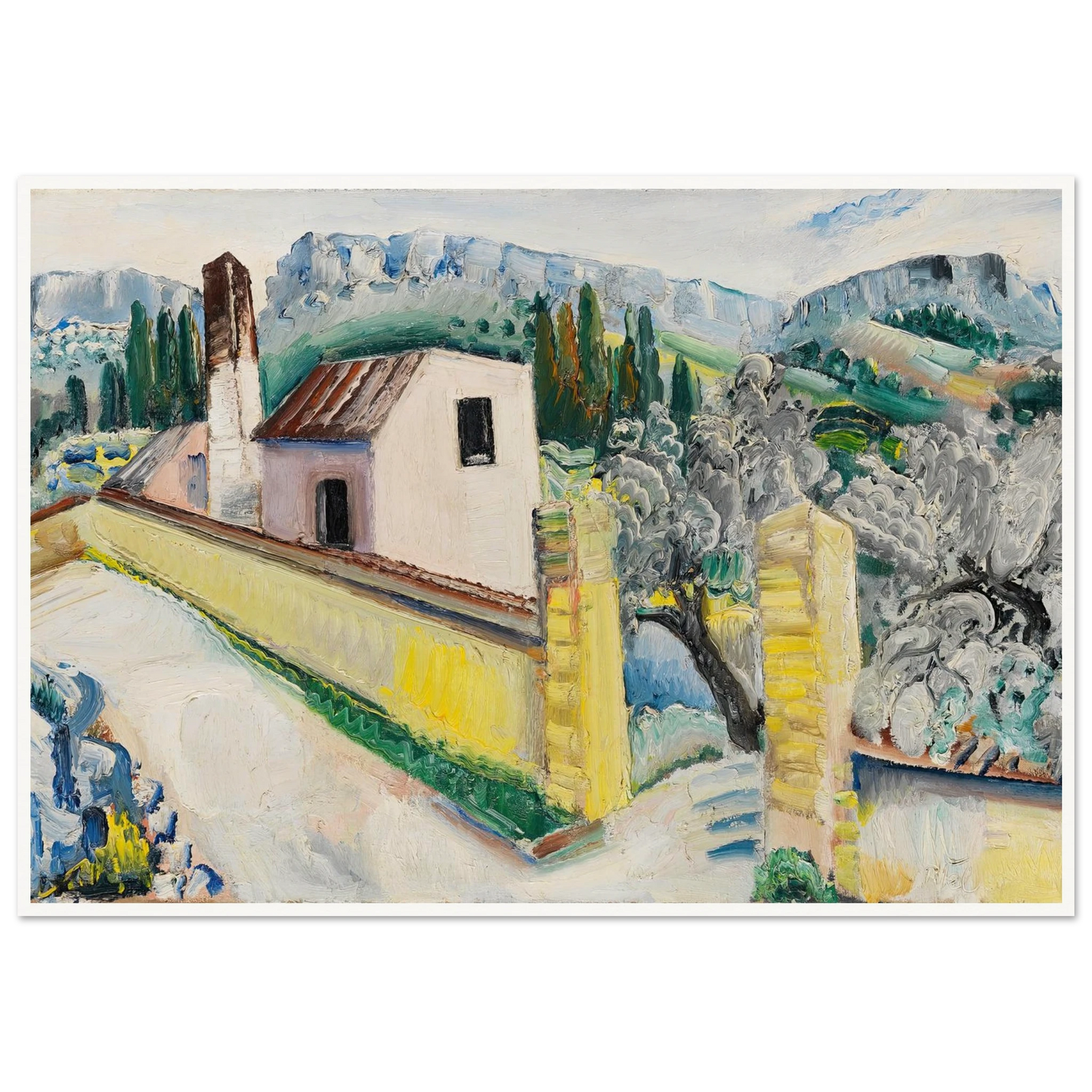 Landschaft bei Cassis (1931) Art Print | Paul Kleinschmidt-Quipham Collections