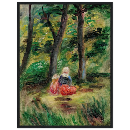 Femme Et Enfant Dans Un Paysage Art Print | Pierre Auguste Renoir-Quipham Collections