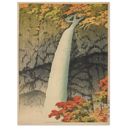 Nikko Kegon taki (Kegon waterfall, Nikko) (1927) Art Print | Kawase Hasui-Quipham Collections