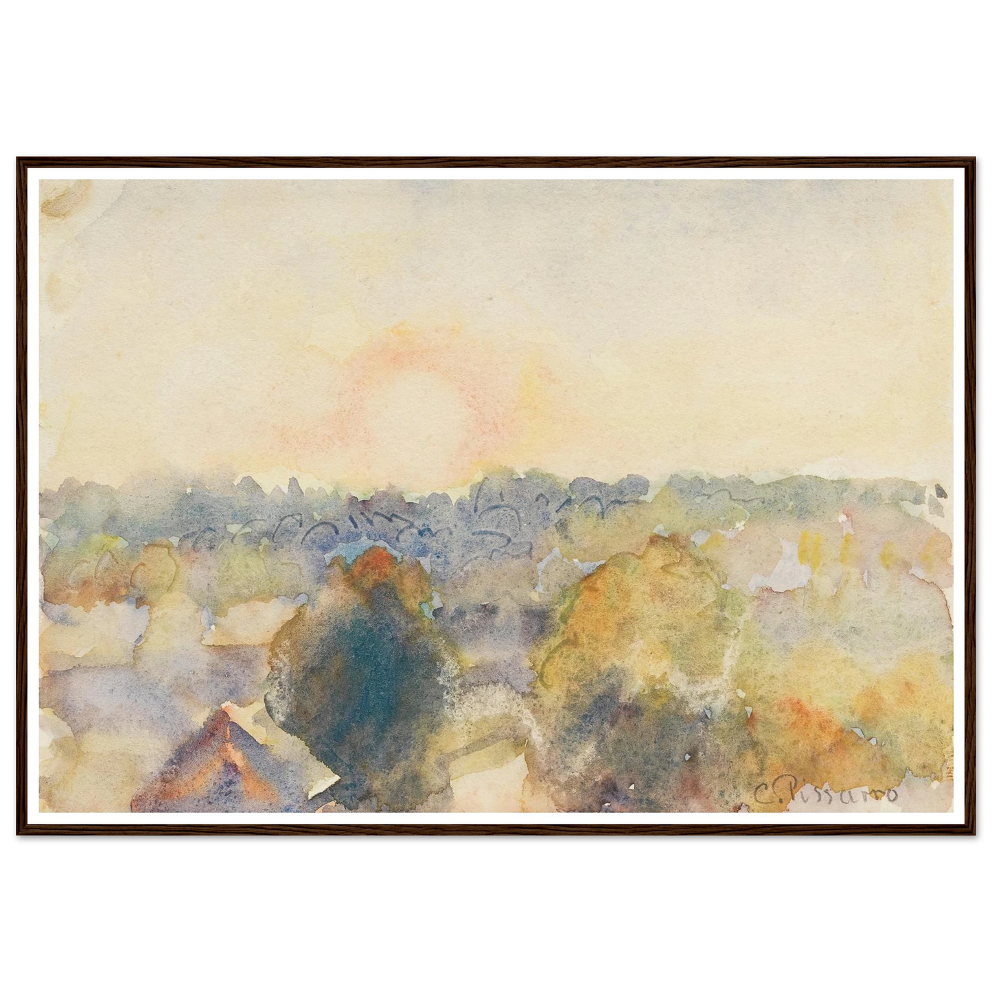 Eragny (1892) Art Print | Camille Pissarro-Quipham Collections