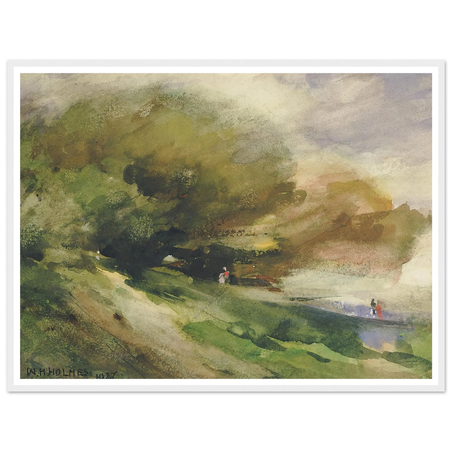 The Shaded Walk (1927) Art Print | William Henry Holmes-Quipham Collections