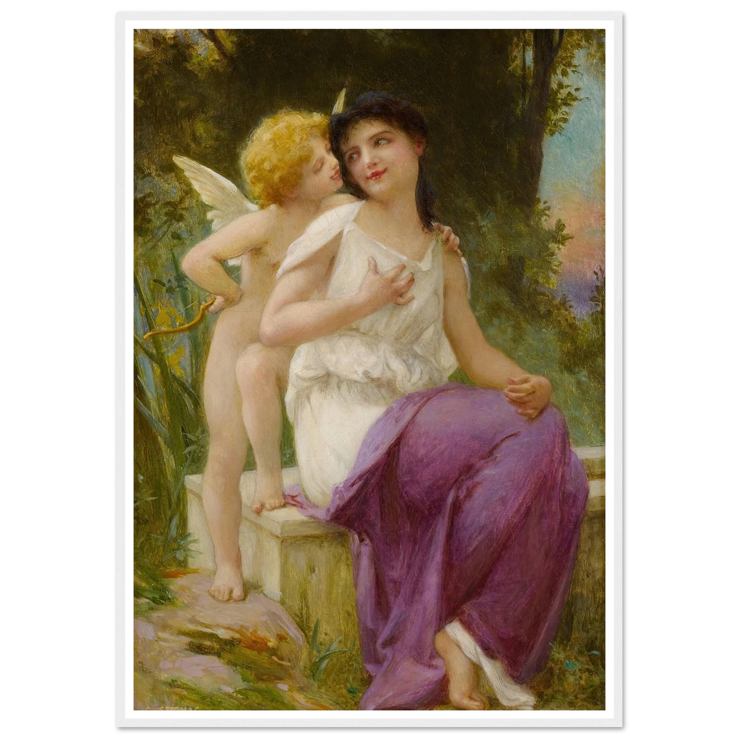 Vénus et l’Amour Art Print | Guillaume Seignac-Quipham Collections