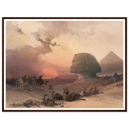 Approach of the simoom. Desert of Gizeh. (1846-1849) Art Print | David Roberts-Quipham Collections