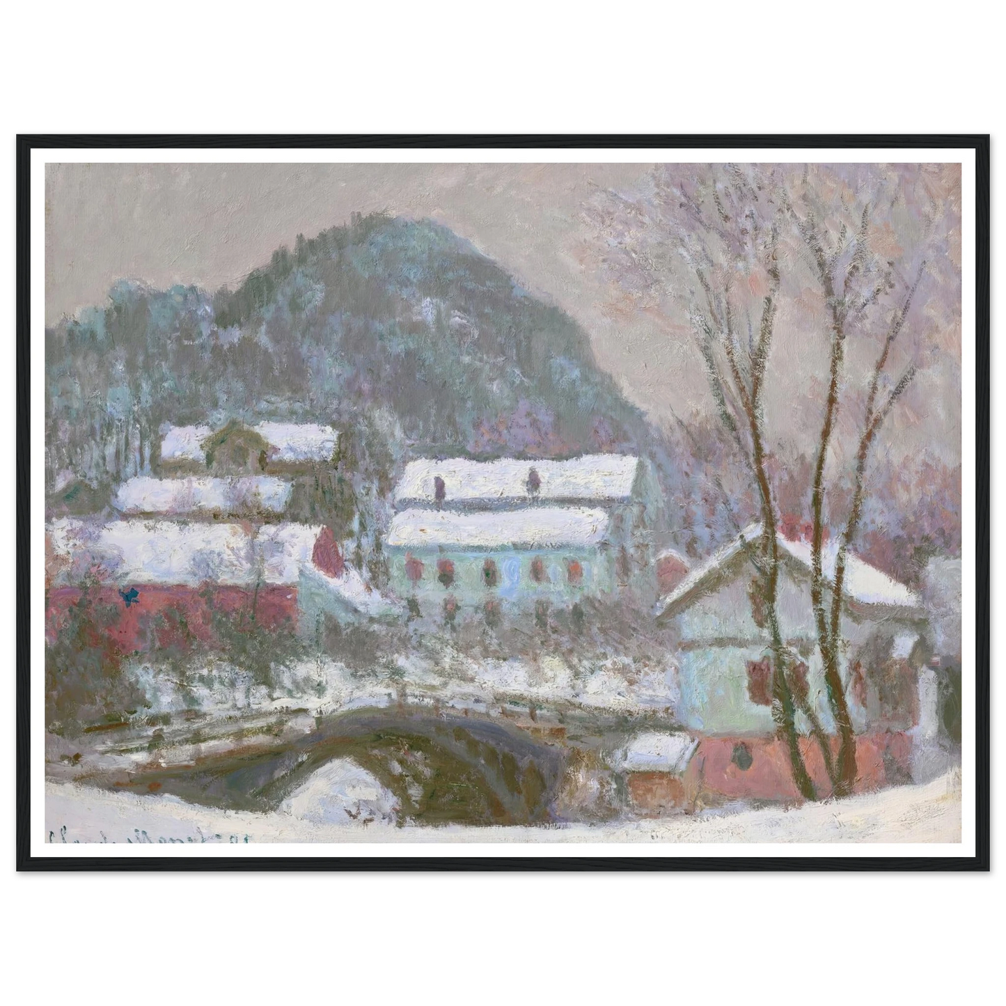 Sandviken, Norvège, effet de neige (1895) Art Print | Claude Monet-Quipham Collections