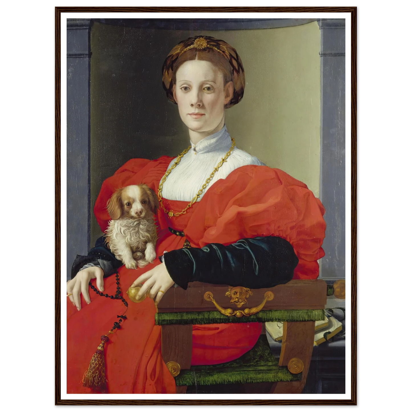 Portrait of a Lady in Red (Francesca Salviati) (ca. 1533) Art Print | Agnolo Bronzino-Quipham Collections