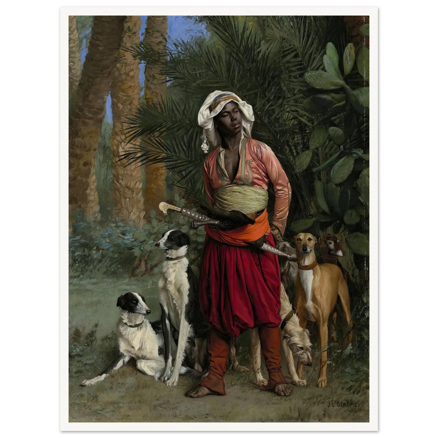 Master of the Hounds (1871) Art Print | Jean Leon Gerome-Quipham Collections