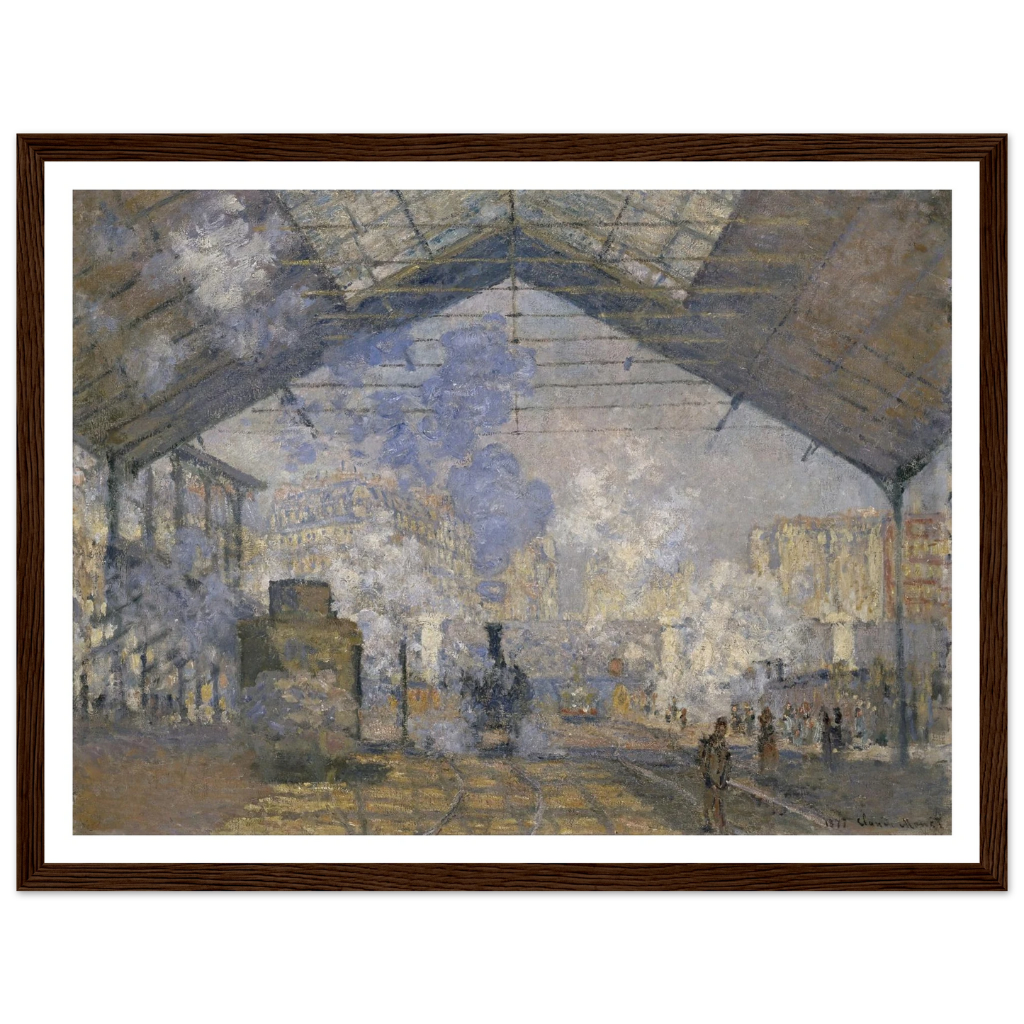 The Saint-Lazare Station (1877) Art Print | Claude Monet-Quipham Collections