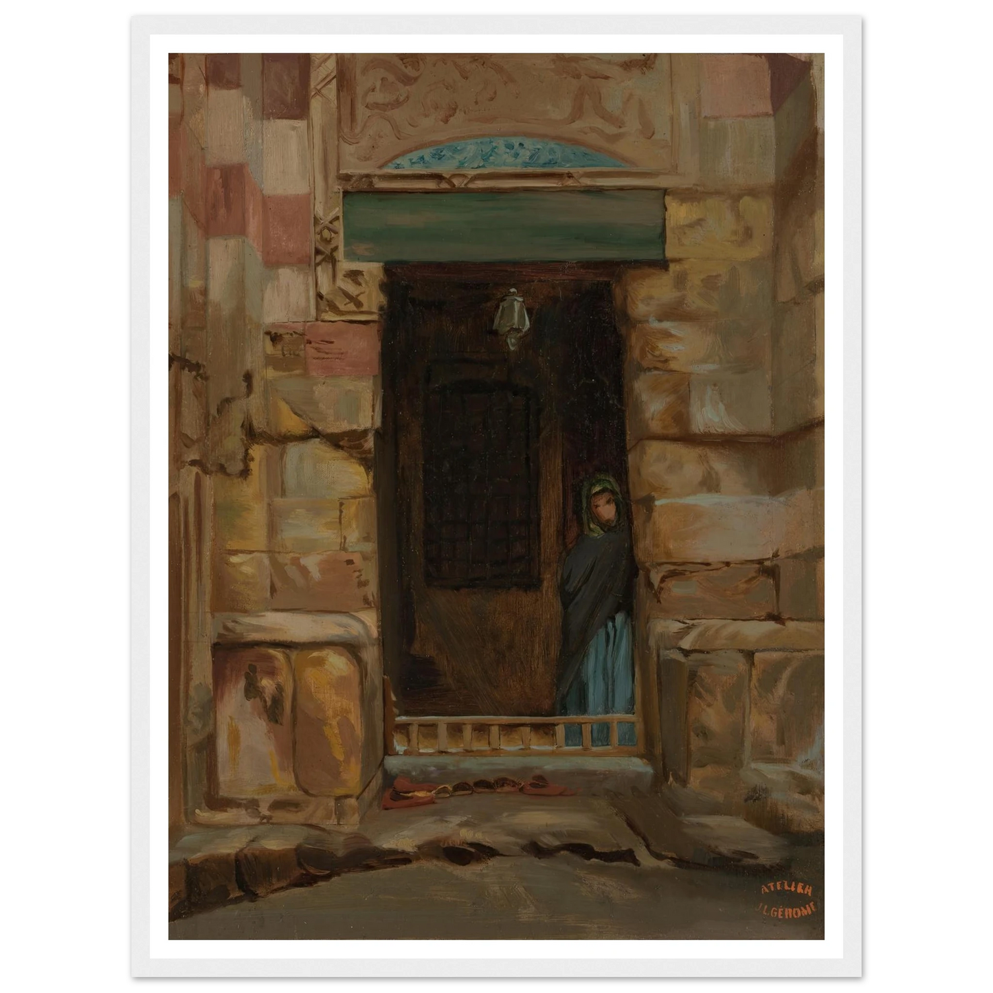 Arab Woman in a Doorway (1870) Art Print | Jean Leon Gerome-Quipham Collections
