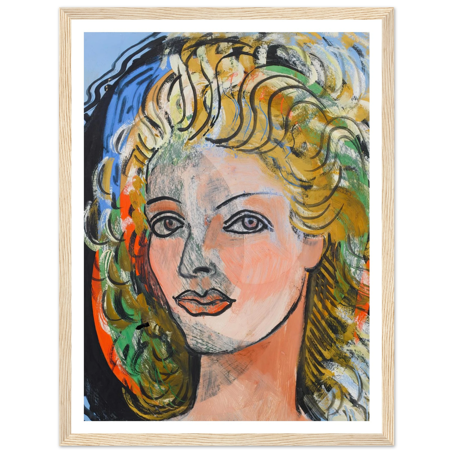 La blonde (circa 1940-1946) Art Print | Francis Picabia-Quipham Collections