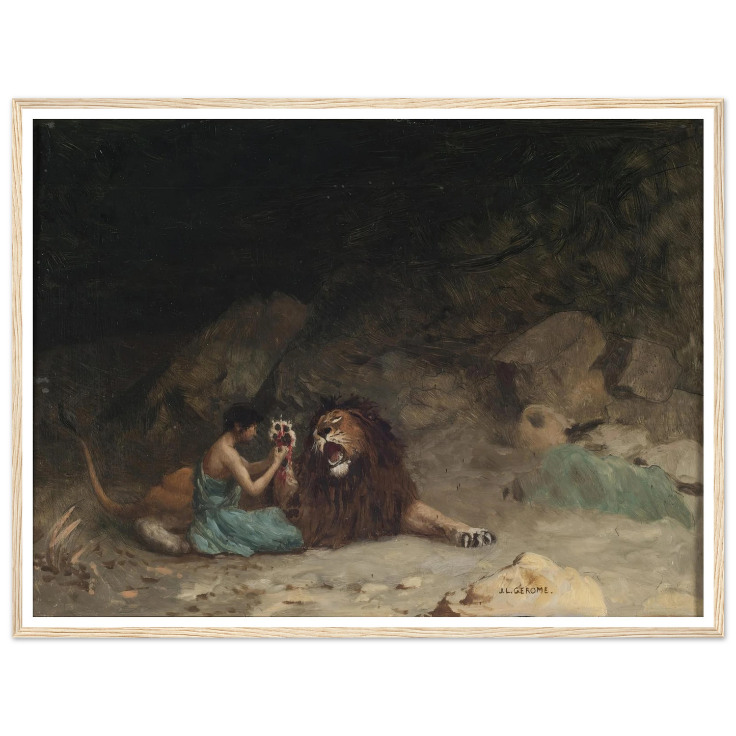 Androcles (circa 1902) Art Print | Jean Leon Gerome-Quipham Collections