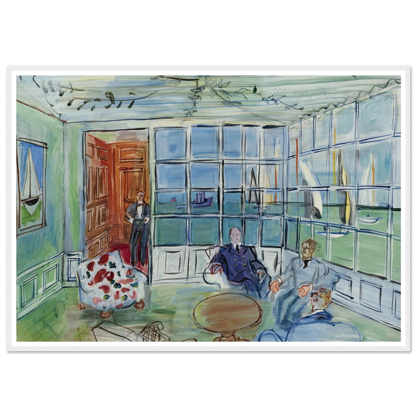 Le Royal Yacht Squadron, Cowes, Isle of Wight Art Print | Raoul Dufy-Quipham Collections