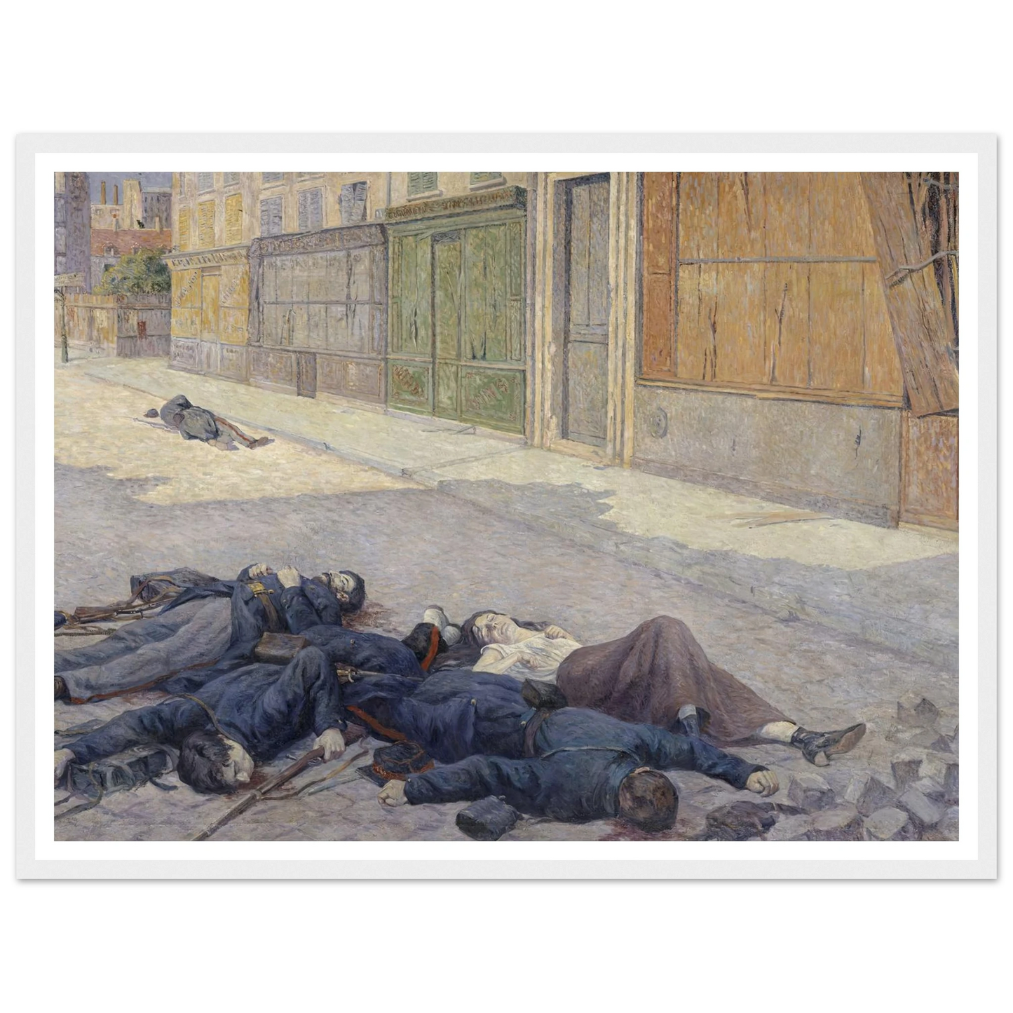 A Street in Paris in May 1871 (between 1903 and 1906) Art Print | Maximilien Luce-Quipham Collections
