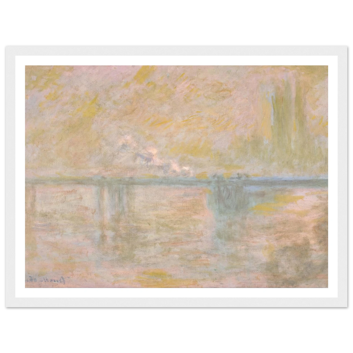 Charing-Cross Bridge in London (circa 1902) Art Print | Claude Monet-Quipham Collections