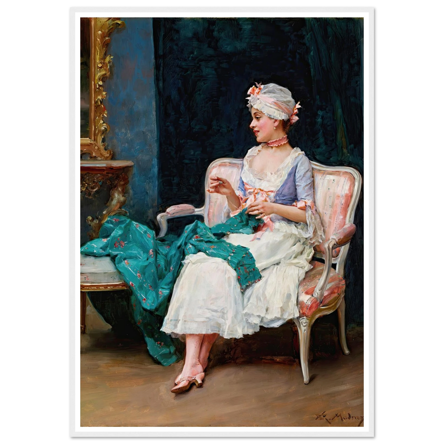 Aline Art Print | Raimundo de Madrazo y Garreta-Quipham Collections