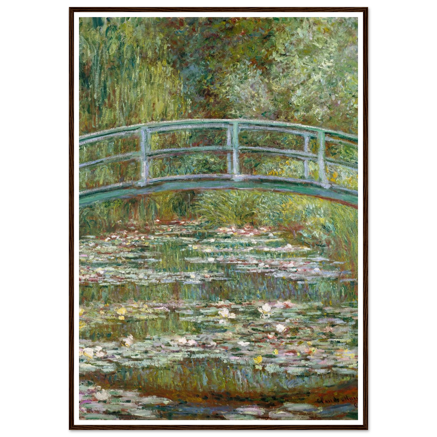 Bridge over a Pond of Water Lilies (1899) Art Print | Claude Monet-Quipham Collections