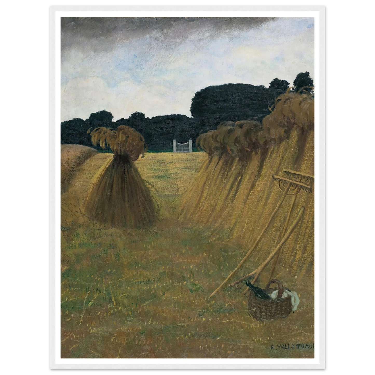 The Sheaves (1914) Art Print | Felix Vallotton-Quipham Collections