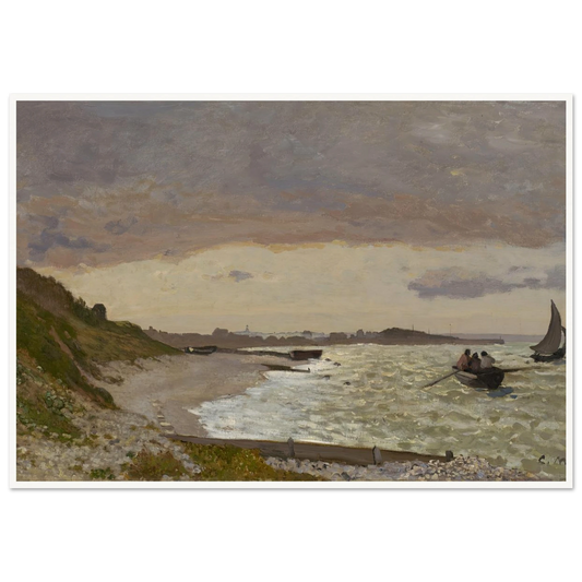 The Seashore at Sainte-Adresse (1864) Art Print | Claude Monet-Quipham Collections