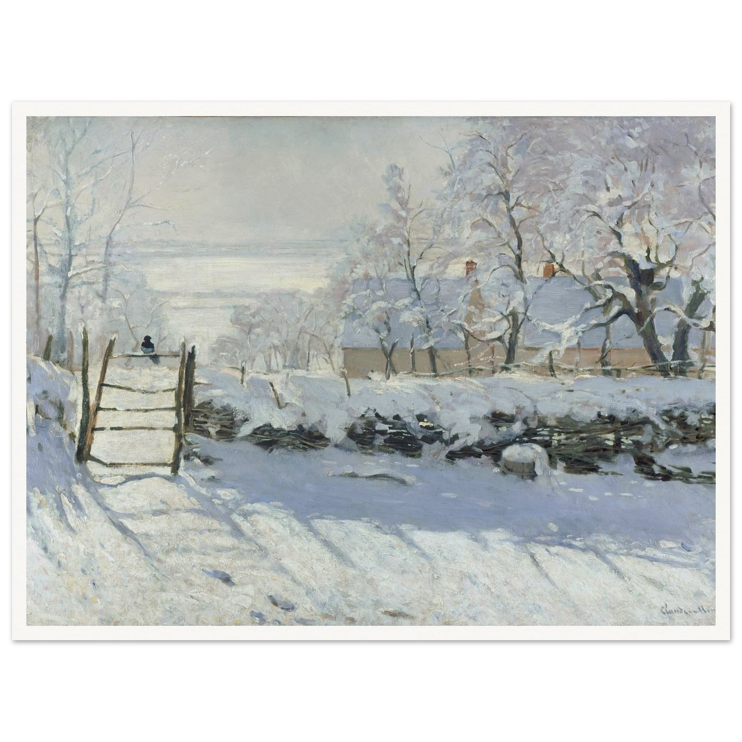 The Magpie (1868 - 1869) Art Print | Claude Monet-Quipham Collections