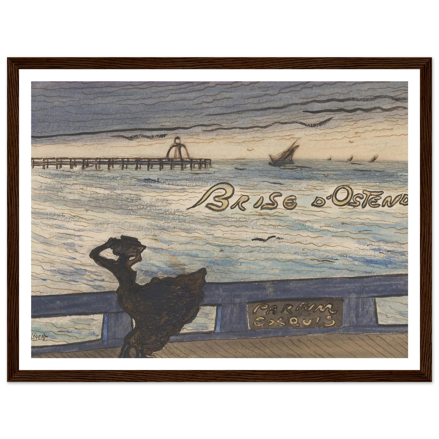 Brise d’Ostende. Parfum exquis (1900-1901) Art Print | Leon Spilliaert-Quipham Collections