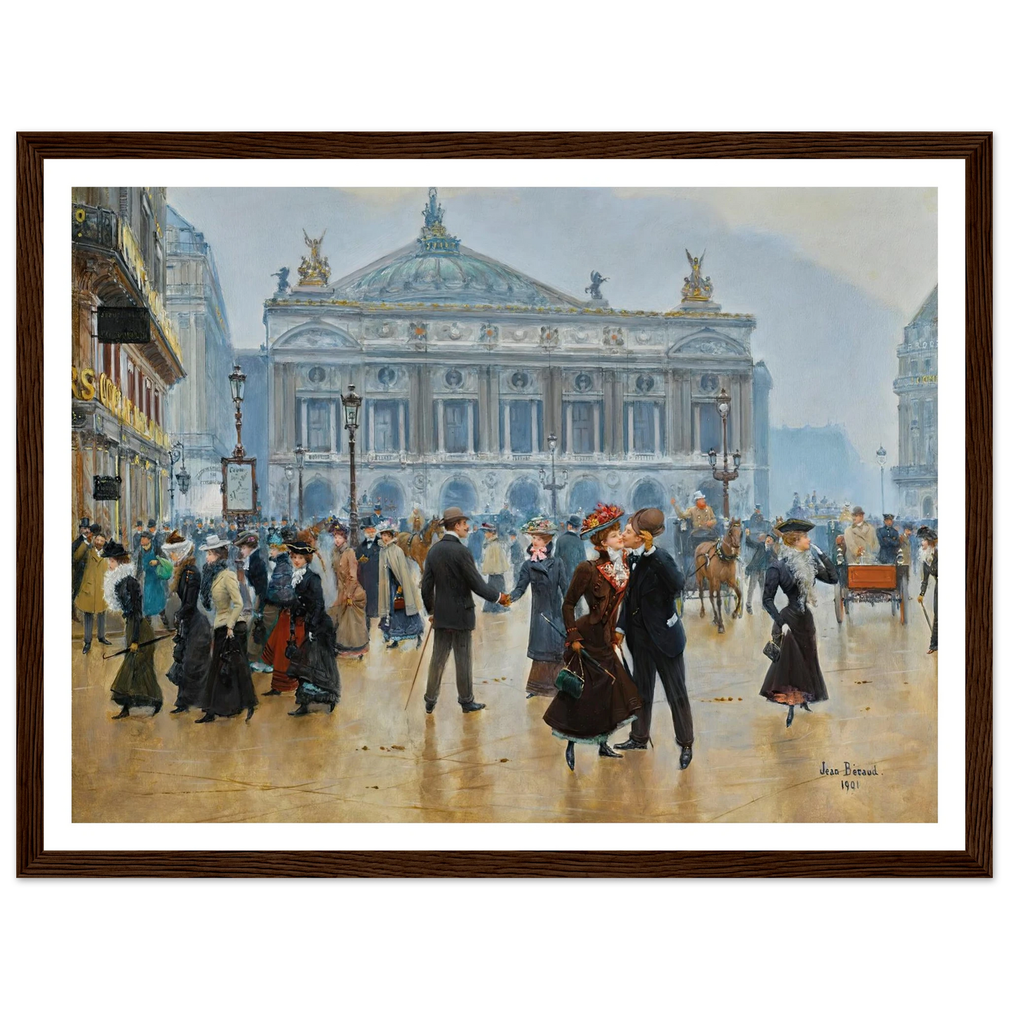L’arrivée Des Midinettes (1901) Art Print | Jean Beraud-Quipham Collections