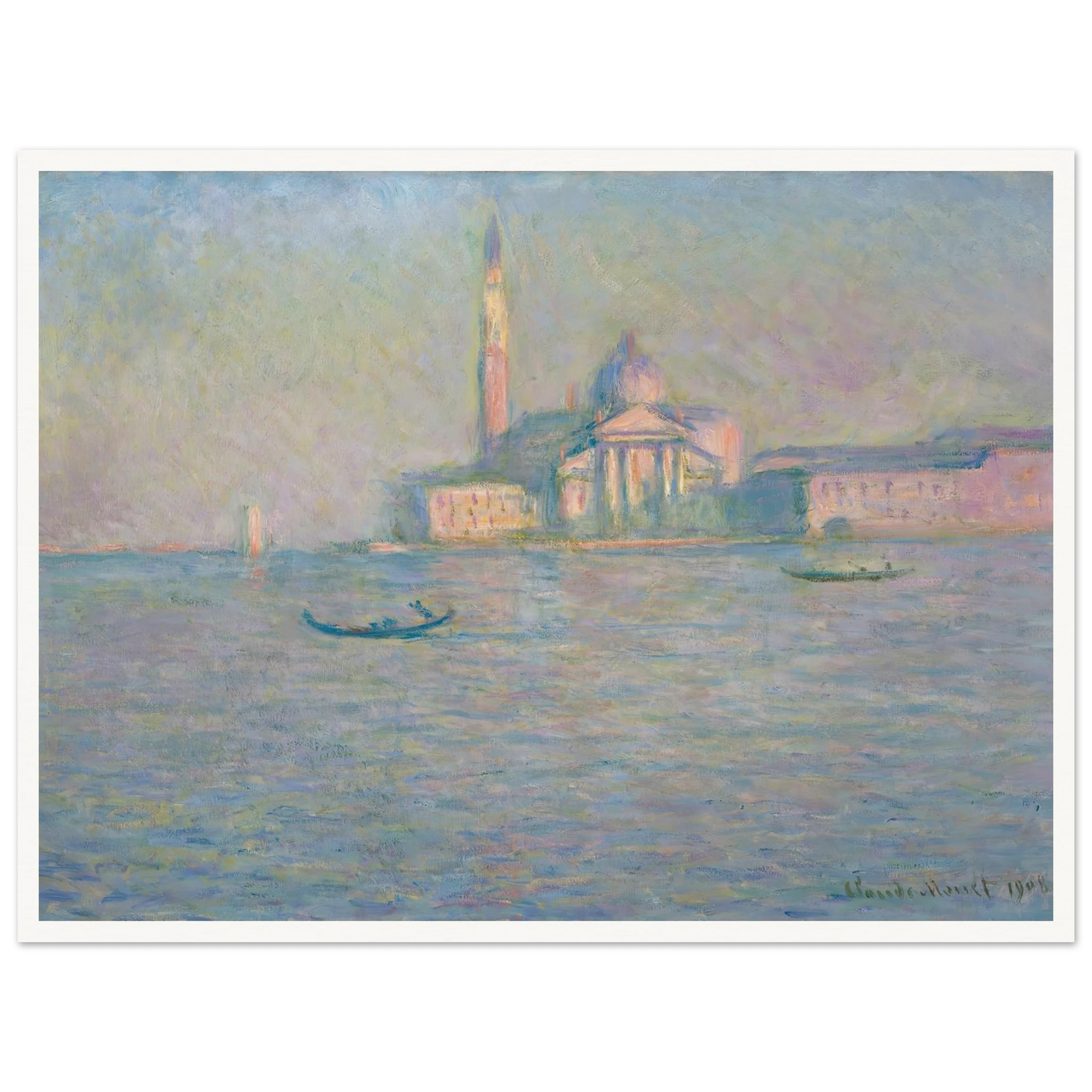 The Church of San Giorgio Maggiore, Venice (1908) Art Print | Claude Monet-Quipham Collections
