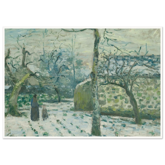 Effet De Neige À Montfoucault (circa 1874) Art Print | Camille Pissarro-Quipham Collections