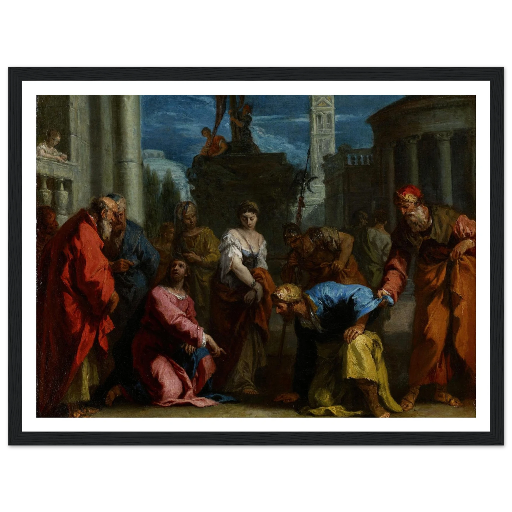 Christ and the Woman Taken in Adultery (1720s) Art Print | Sebastiano Ricci-Quipham Collections