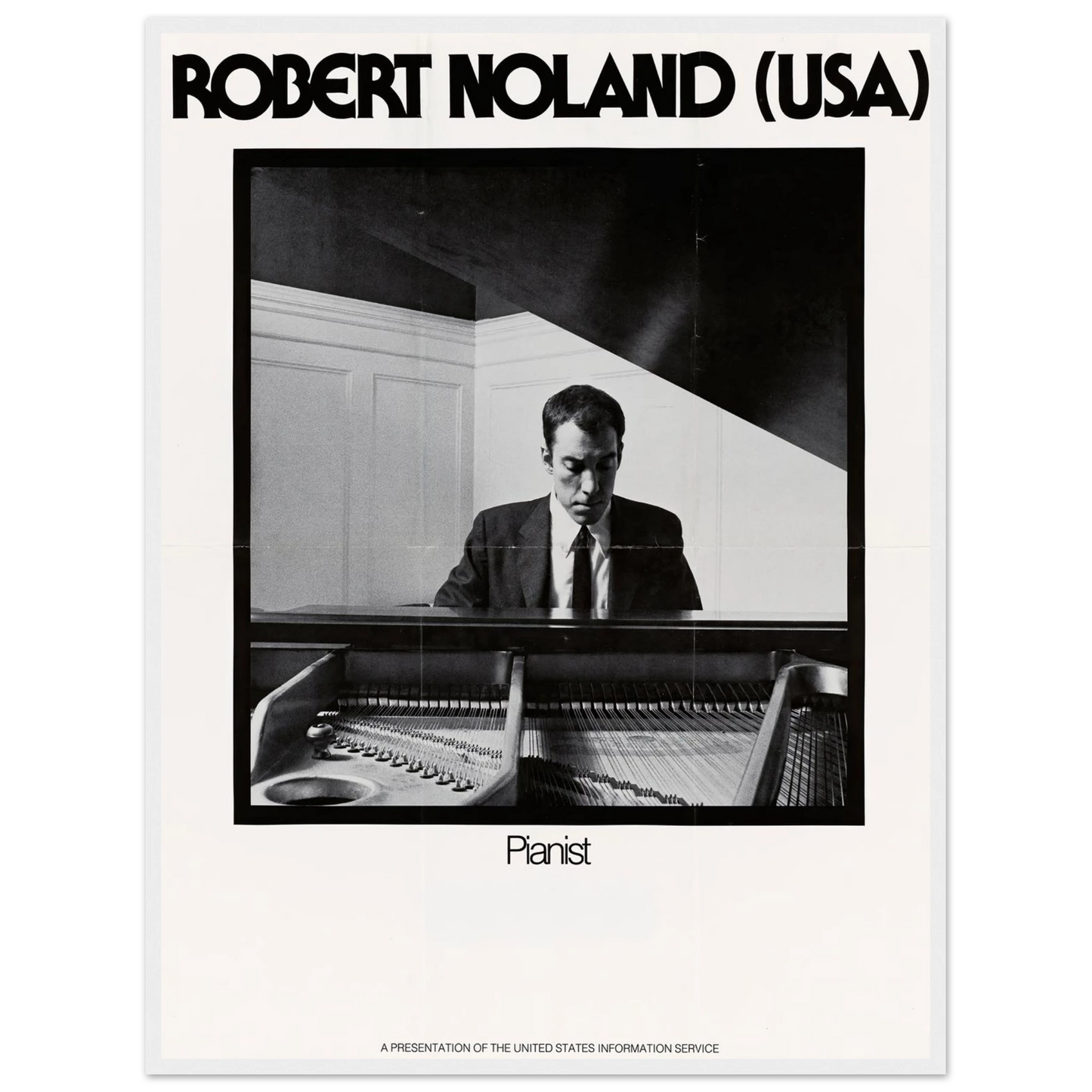Robert Noland (USA) Pianist Art Print | US Information Agency-Quipham Collections