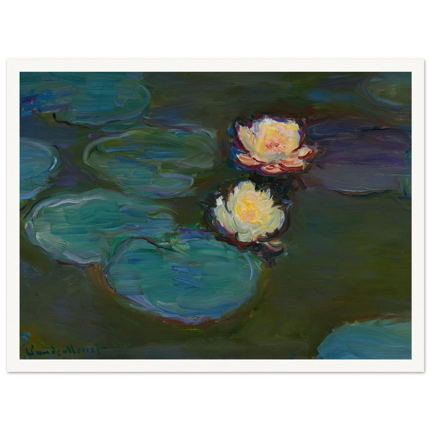 Nympheas (circa 1897-1898) Art Print | Claude Monet-Quipham Collections