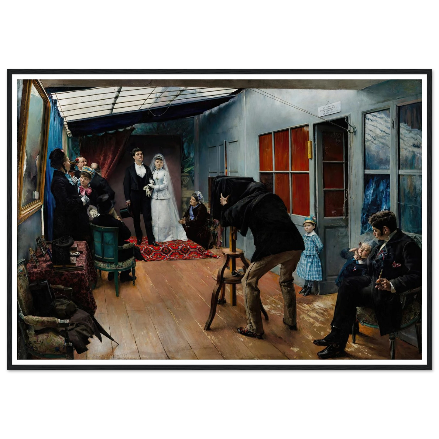Wedding in the Photographer’s Studio (1879) Art Print | Pascal Adolphe Jean Dagnan Bouveret-Quipham Collections