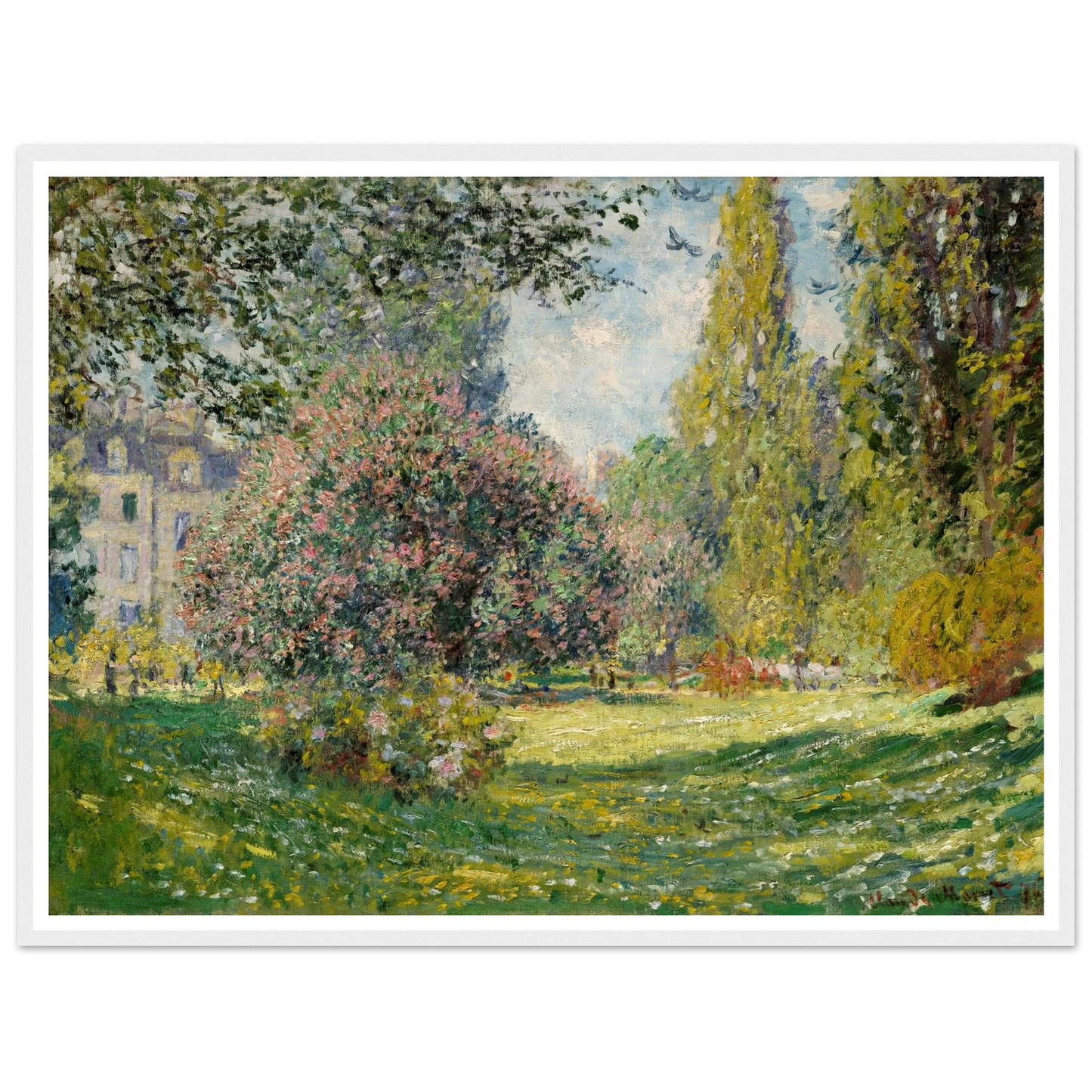 Landscape; The Parc Monceau (1876) Art Print | Claude Monet-Quipham Collections