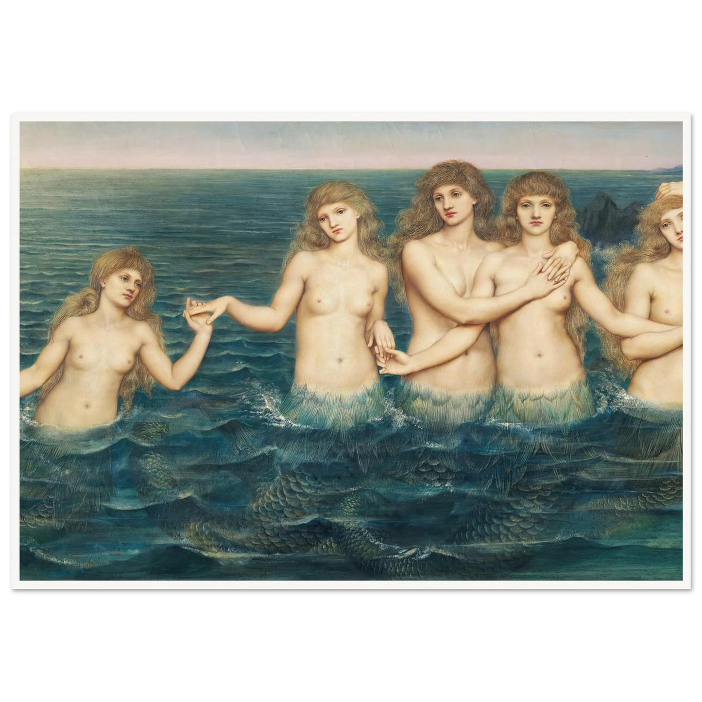 The Sea Maidens (ca 1885-1886) Art Print | Evelyn de Morgan-Quipham Collections