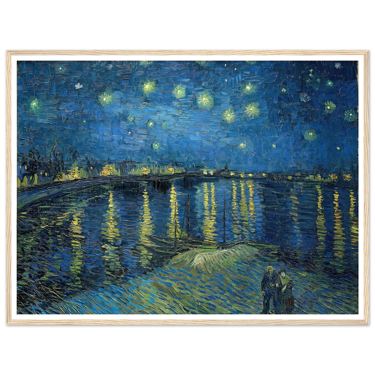 Starry Night Over the Rhone (1888) Art Print | Vincent van Gogh-Quipham Collections