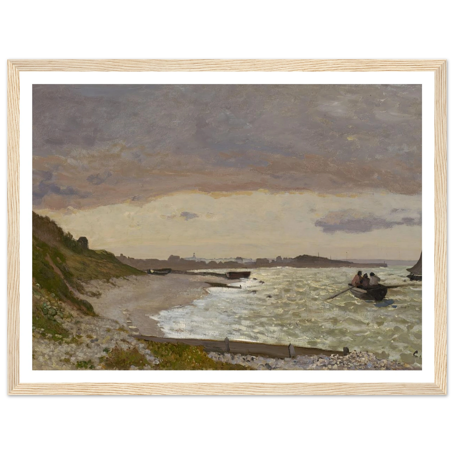 The Seashore at Sainte-Adresse (1864) Art Print | Claude Monet-Quipham Collections