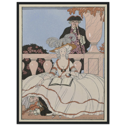La Leçon bien apprise (1919) Art Print | George Barbier-Quipham Collections