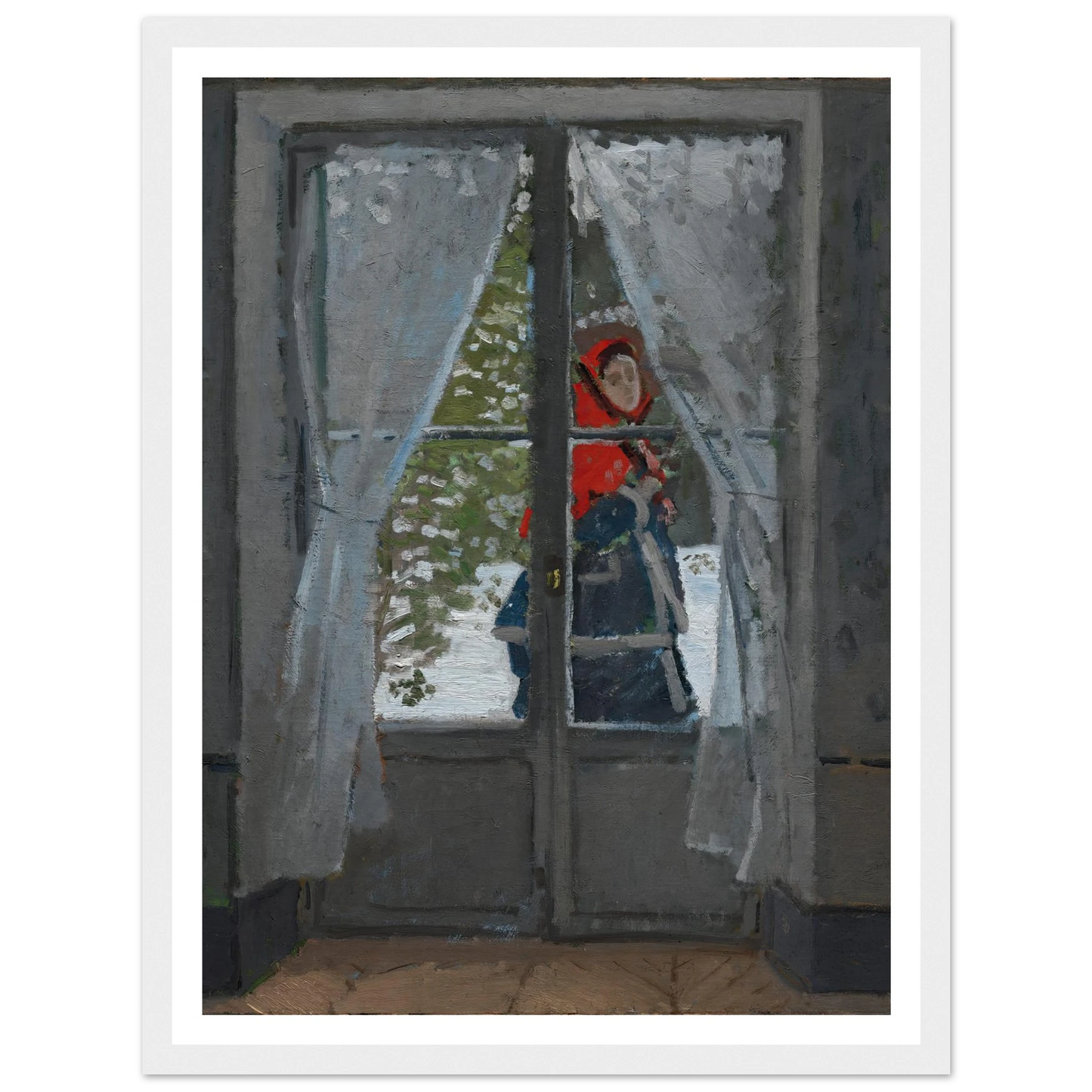 The Red Kerchief (c. 1868–73) Art Print | Claude Monet-Quipham Collections