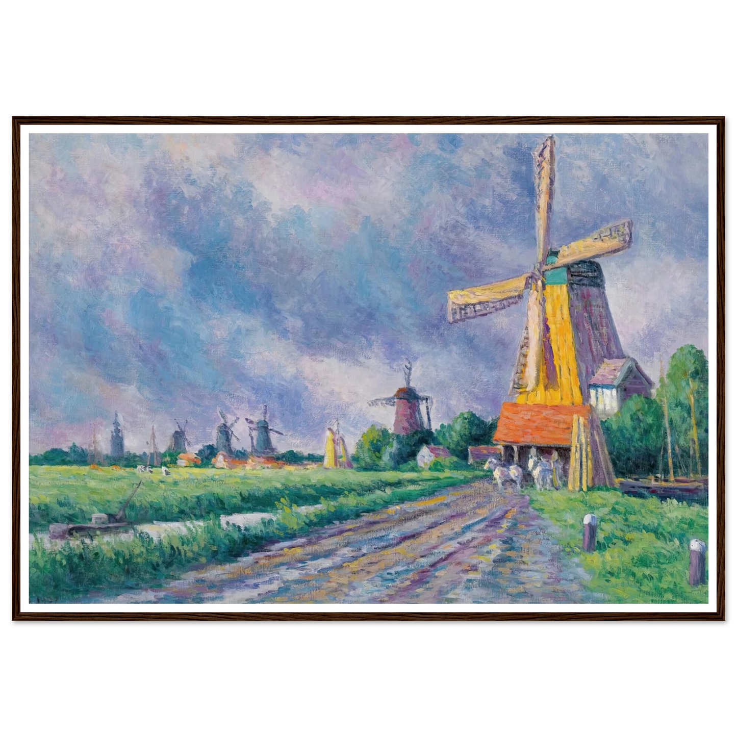 Environs De Rotterdam (1907) Art Print | Maximilien Luce-Quipham Collections